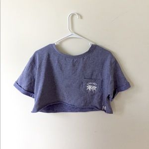 Victorious secret cropped blue t-shirt xs
